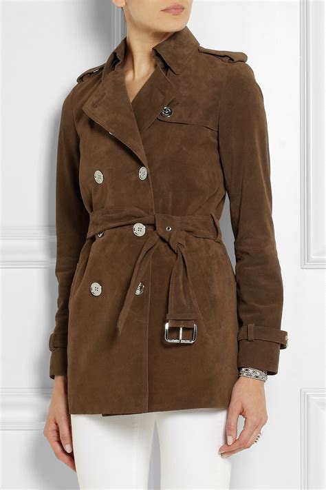 michael kors tan suede jacket